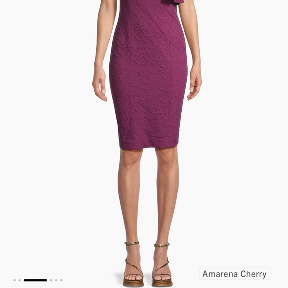 Lilly Pulitzer Bordeaux One-Shoulder Minidress in Amarena Cherry - Picture 3 of 13